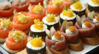 Caterers, meals and food services