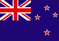 Copyright: New Zealand Tourism Guide. New Zealand Flag