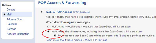 Email spam filter help for Yahoo! New Zealand email accounts