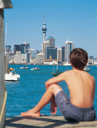 Image Source: Tourism New Zealand. Auckland City, across harbour, Auckland, New Zealand