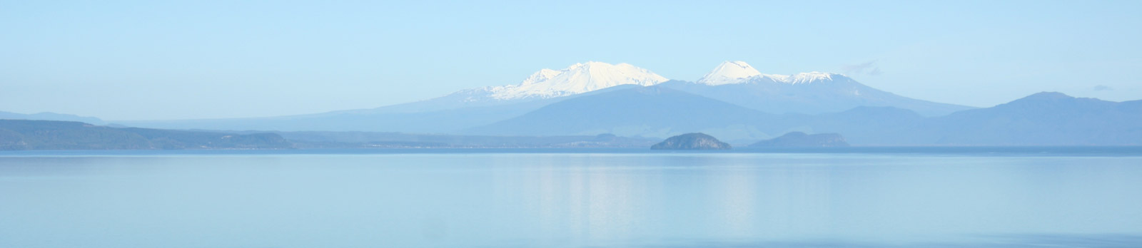Looking over Lake Taupo in New Zealand