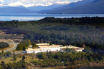 Aerial view of Fiordland National Park Lodge