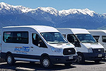 Our shuttles for our tours in Kaikoura