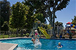 The pool at Motueka Top 10 Holiday Park